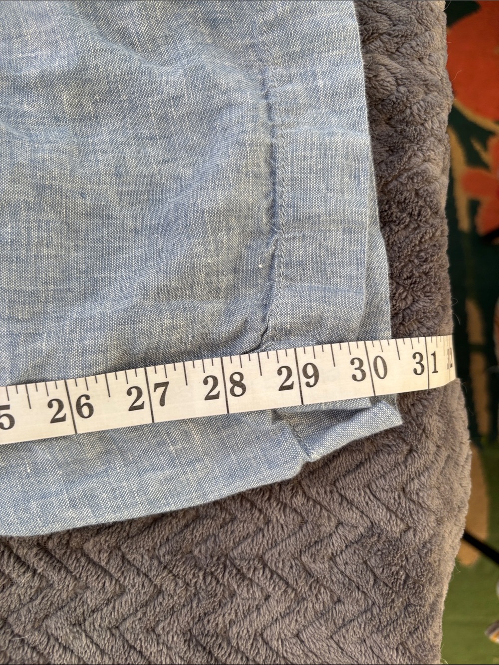 Athleta Light Blue Wide-Leg Linen Blend Pants - Picture 12 of 12